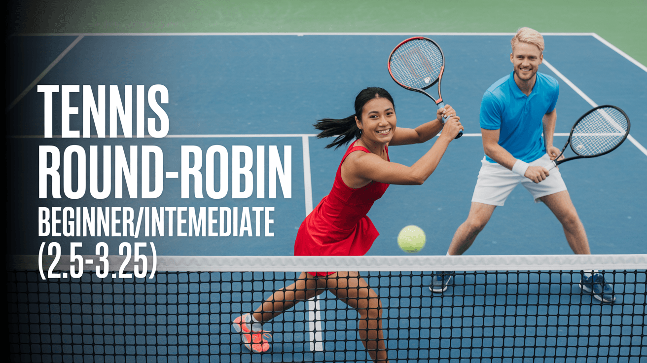 Round-Robin - Beginner/Intermediate (2.5-3.25) - Stadium Tennis Center