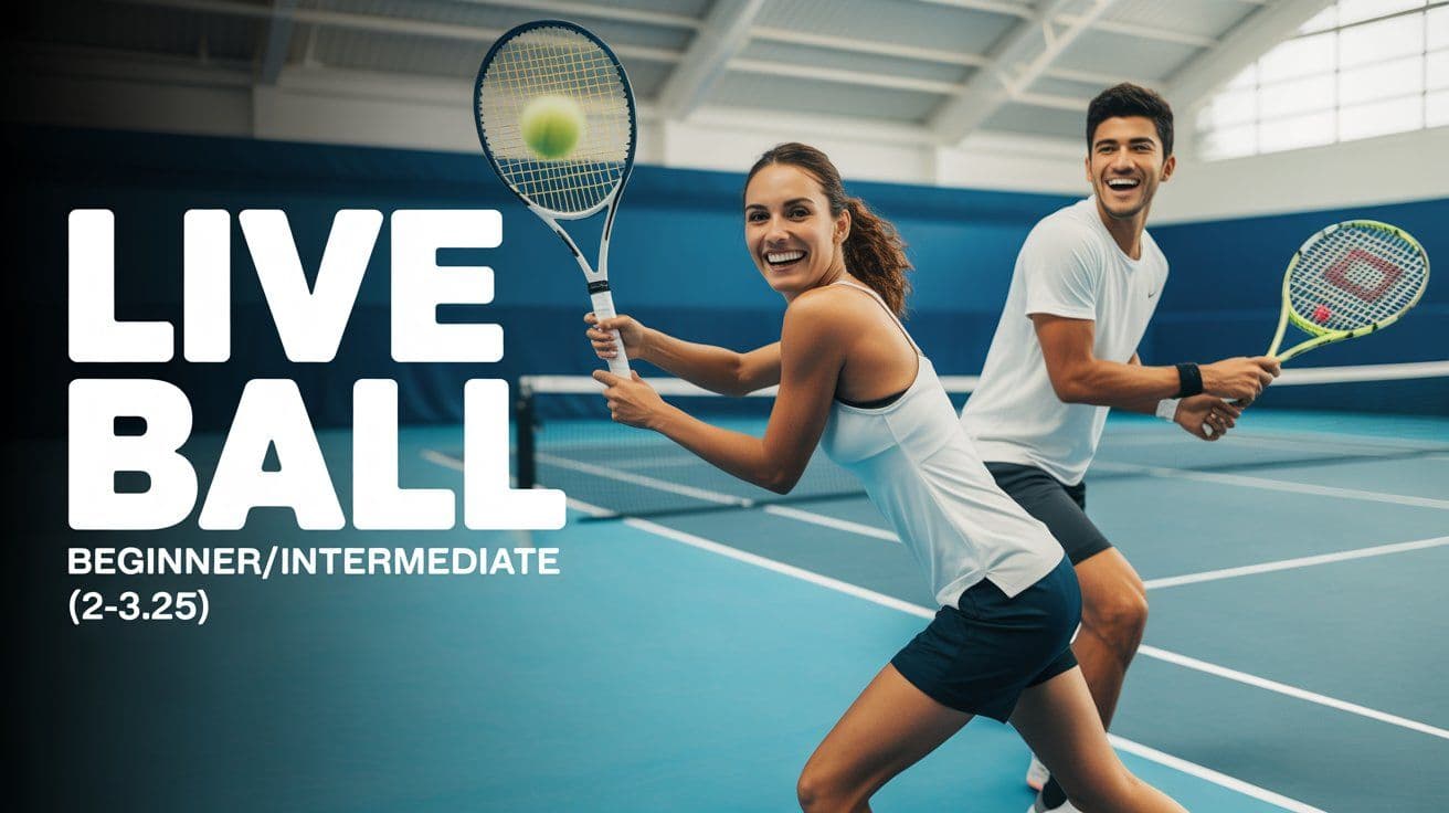 Live Ball - Beginner/Intermediate (2-3.25) - McCarren Tennis Center